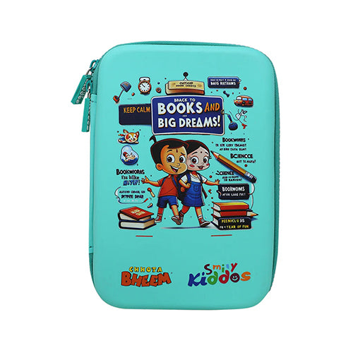 Chhota Bheem - Stylish &amp; Spacious Hardtop EVA Pencil Case - Green