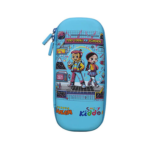 Chhota Bheem - Stylish & Spacious Hardtop EVA Pencil Case To Cool - Light Blue