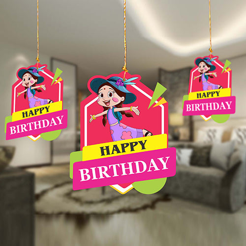 Birthday Decoration Hanging Swirls- Chutki Pack of 10 Pc